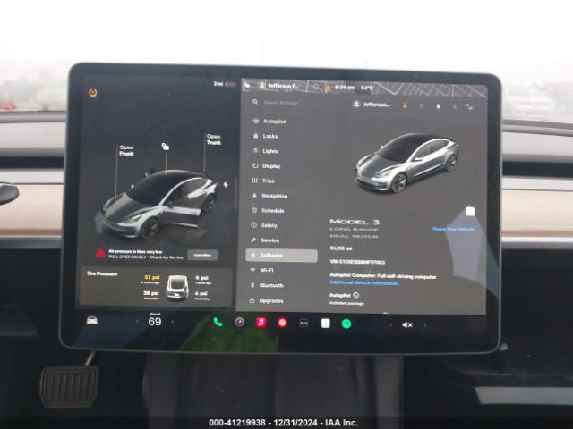 5YJ3E1EB8NF171103 Tesla Model 3 Long Range Dual Motor All-wheel Drive
