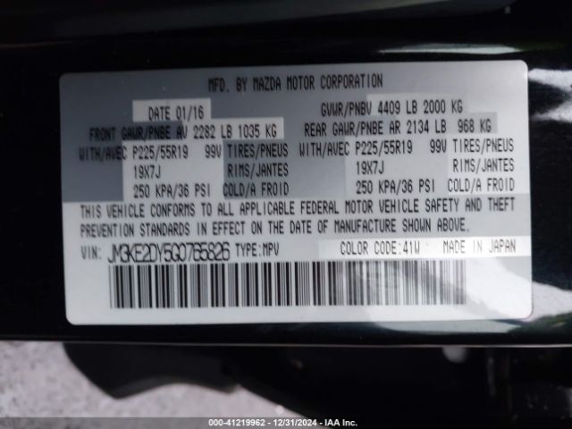 JM3KE2DY5G0765826 Mazda Cx-5 Grand Touring