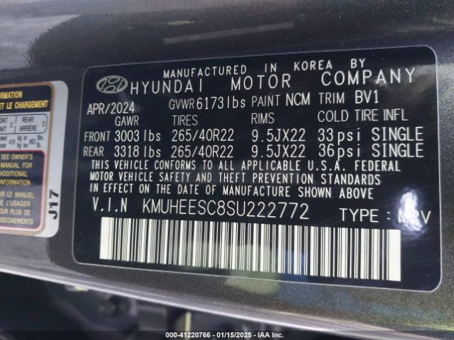 KMUHEESC8SU222772 Genesis Gv80 3.5t Prestige Awd