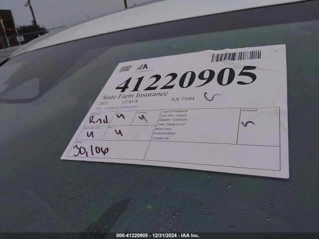 JTJAKCEZXP2010747 Lexus NX 350H