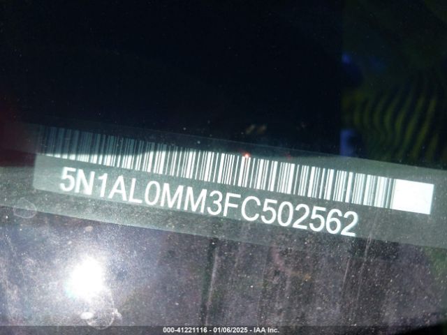 5N1AL0MM3FC502562 Infiniti QX60