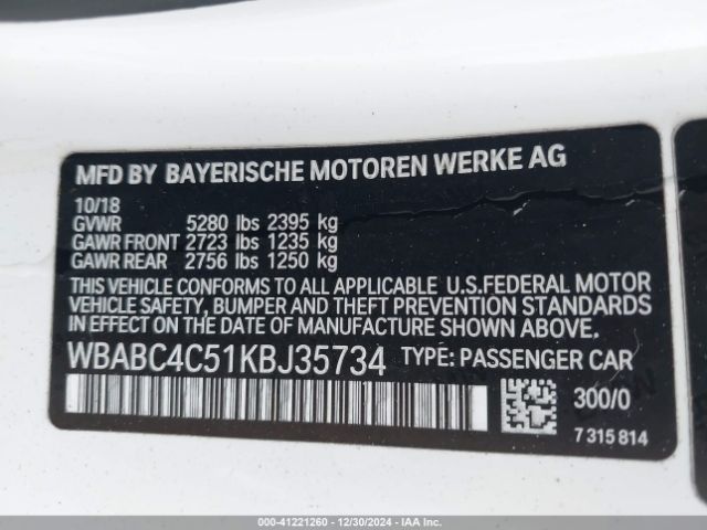 WBABC4C51KBJ35734 BMW M850i Xdrive