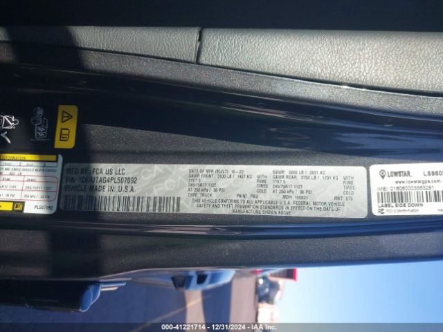 1C6HJTAG4PL507092 Jeep Gladiator