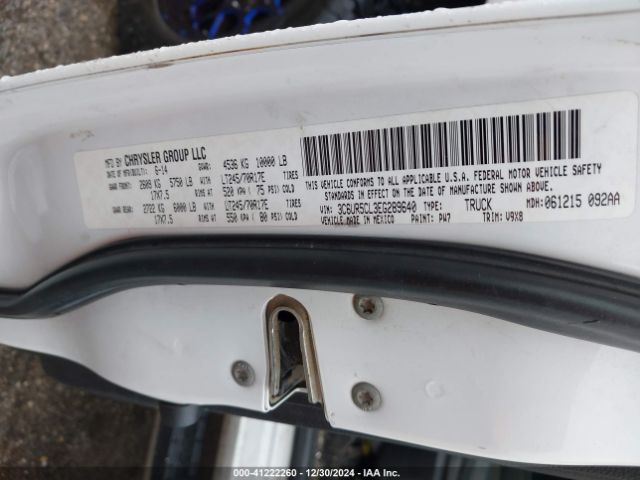 3C6UR5CL3EG289640 RAM 2500 Tradesman