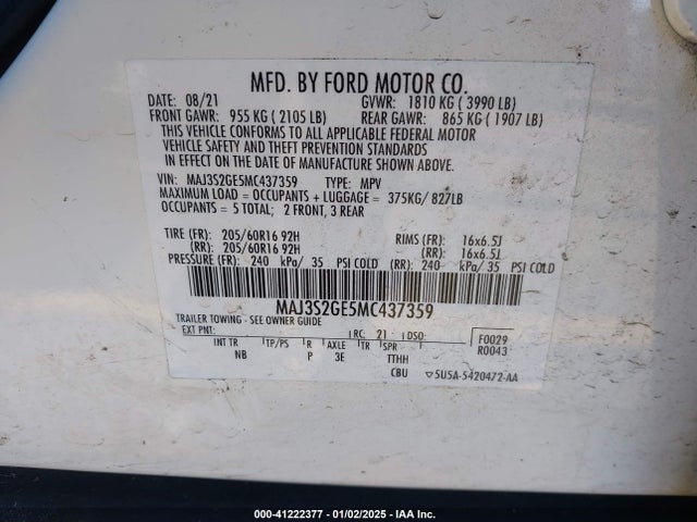 Ford Ecosport Se 2021 MAJ3S2GE5MC437359 Image 9
