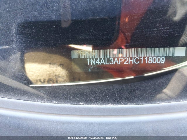 1N4AL3AP2HC118009 Nissan Altima 2.5 Sl
