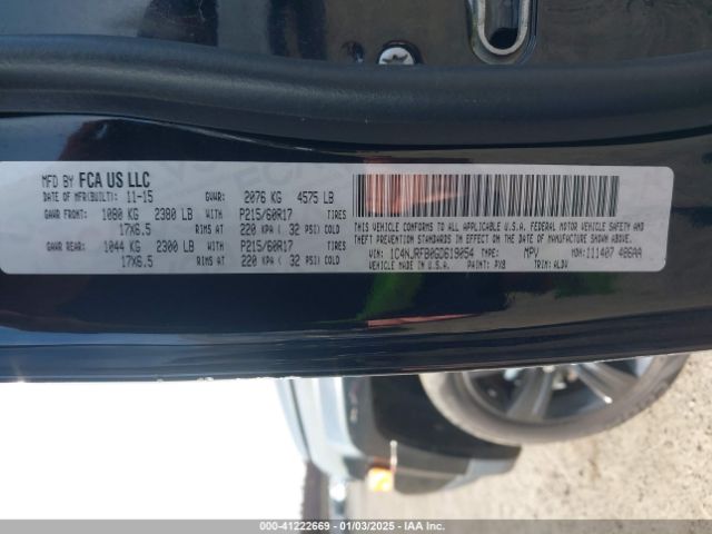 1C4NJRFB0GD619054 Jeep Patriot High Altitude Edition