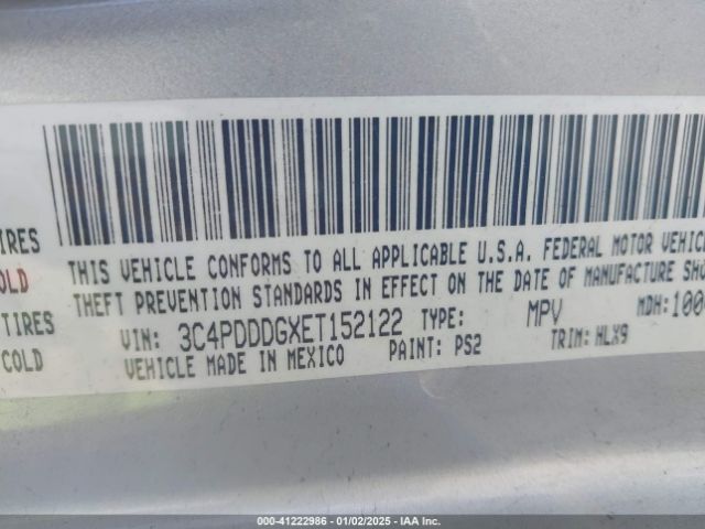 3C4PDDDGXET152122 Dodge Journey Limited