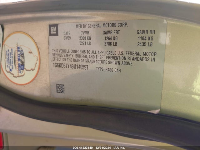 2009 CADILLAC DTS 1G6KD57Y49U140597 Photo 8