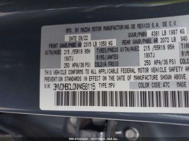 2022 MAZDA CX-30 3MVDMBCL0NM458115 Photo 8
