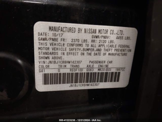JN1BJ1CR8HW142307 Nissan Rogue Sport S