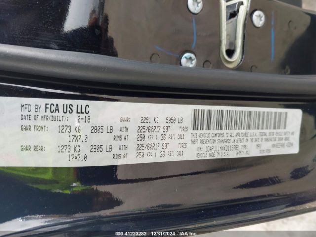 1C4PJLLN4KD119783 Jeep Cherokee Latitude Plus Fwd