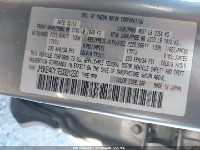 JM3KE4CY7E0321230 Mazda Cx-5 Touring