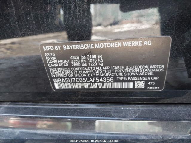 WBA5U7C05LAF54356 BMW 3 Series M340i
