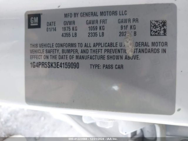 1G4PR5SK3E4159090 Buick Verano Convenience Group
