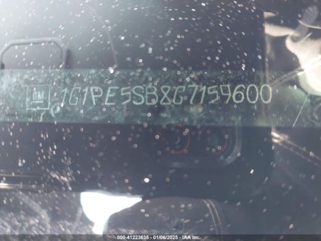 1G1PE5SB8G7159600 Chevrolet Cruze Limited 1lt Auto
