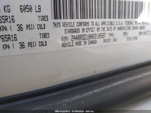 2010 CHRYSLER TOWN & COUNTRY 2A4RR5D18AR310587 Photo 8