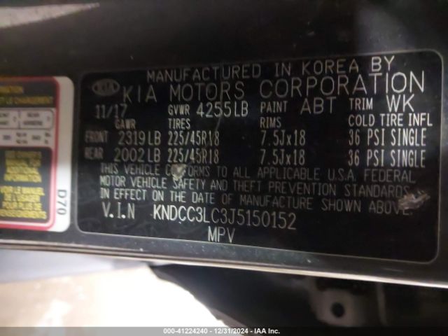 KNDCC3LC3J5150152 KIA NIRO EX
