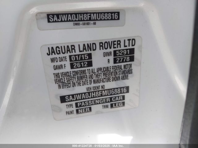 SAJWA0JH8FMU68816 Jaguar Xf Xfr