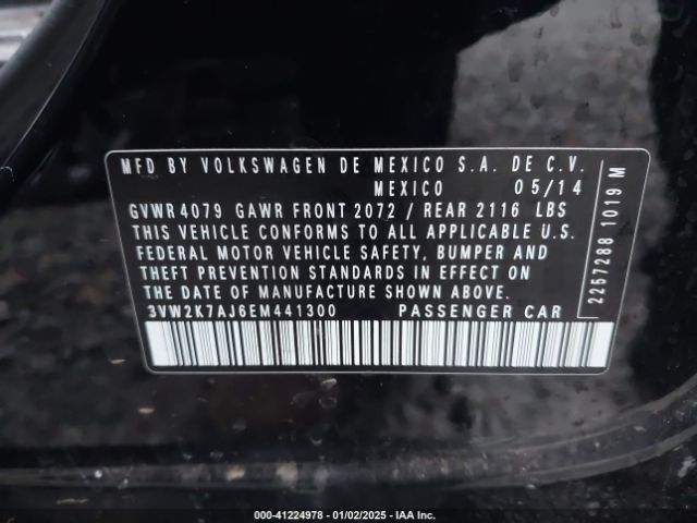 3VW2K7AJ6EM441300 Volkswagen Jetta 2.0l S