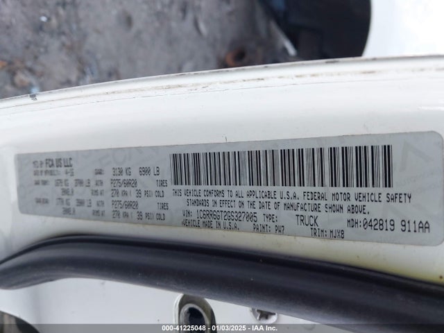 41225048 :رقم المزاد ، 1C6RR6GT2GS327005 vin ، 2016 Ram 1500 Lone Star مزاد بيع