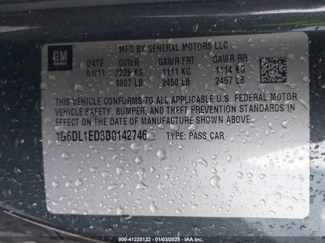 2011 CADILLAC CTS 1G6DL1ED3B0142746 Photo 8