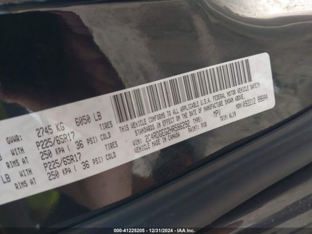 2C4RDGEG2HR586292 Dodge Grand Caravan Gt