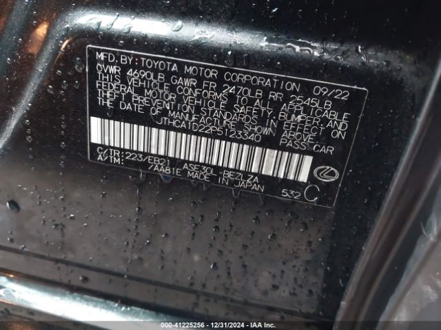 2023 LEXUS IS 300 JTHCA1D22P5123340 Photo 8