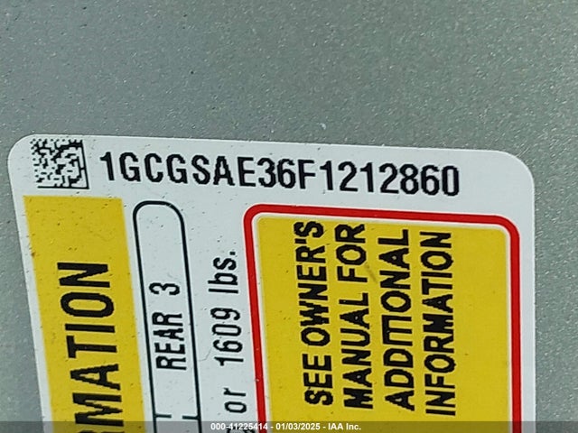 1GCGSAE36F1212860 Chevrolet Colorado Wt