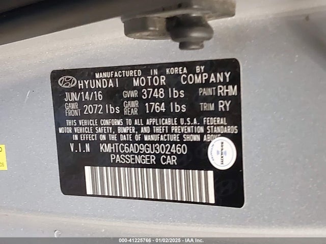 Hyundai Veloster 2016 KMHTC6AD9GU302460 Image 9