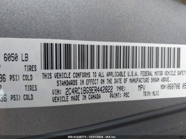 2014 CHRYSLER TOWN & COUNTRY 2C4RC1BG9ER442822 Photo 8