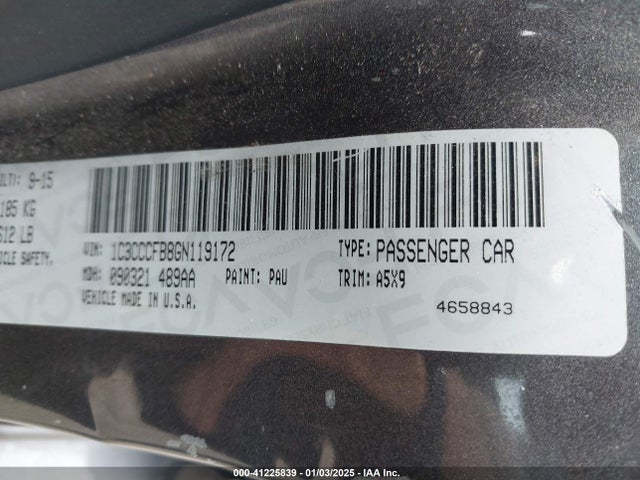1C3CCCFB8GN119172 Chrysler 200 LX