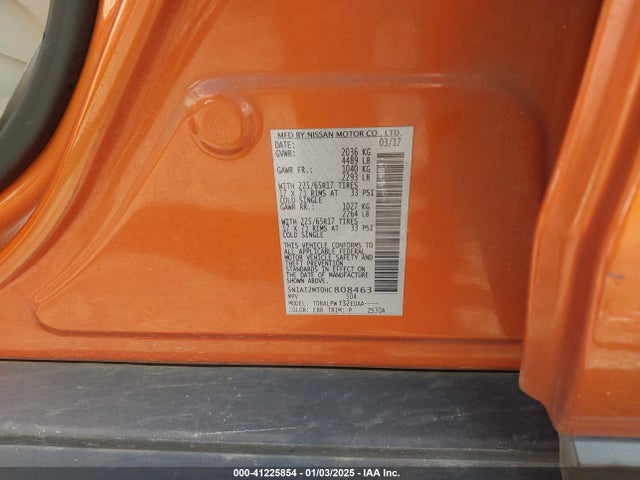Nissan ROGUE S 2017 5N1AT2MT0HC808463 Image 9