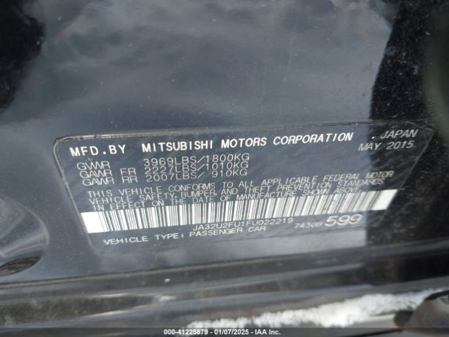 2015 MITSUBISHI LANCER JA32U2FU1FU022219 Photo 8