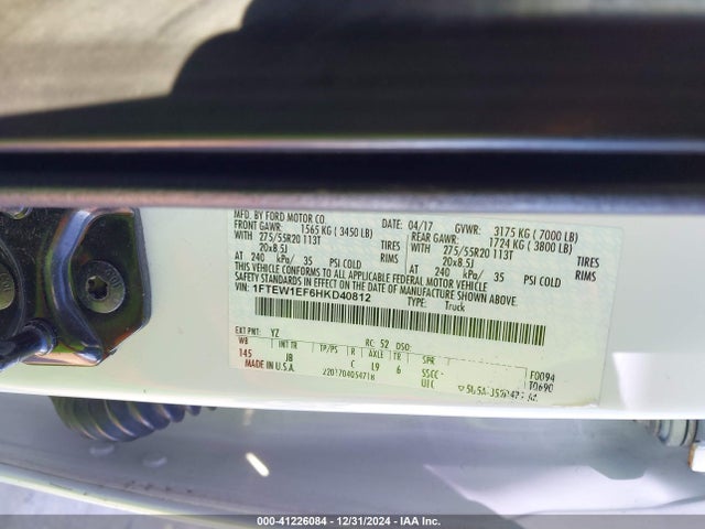 Ford F-150 Xlt 2017 1FTEW1EF6HKD40812 Image 9