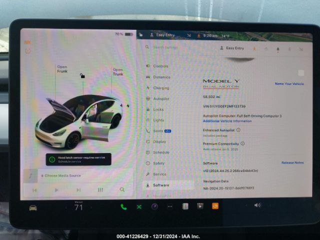 5YJYGDEF2MF133739 Tesla Model Y Performance Dual Motor All-wheel Drive