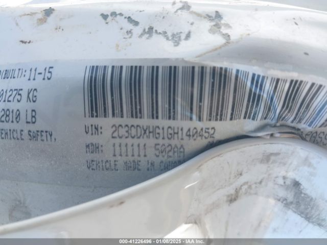 2C3CDXHG1GH140452 Dodge Charger Sxt