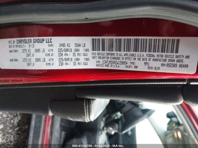 1C4PJMDS4EW129054 Jeep Cherokee Limited