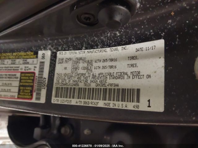 5TFCZ5AN5JX124056 Toyota Tacoma Trd Off Road