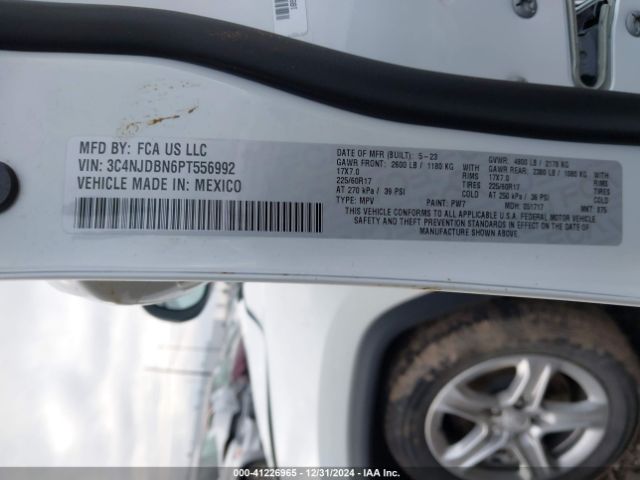 3C4NJDBN6PT556992 Jeep Compass Latitude 4x4