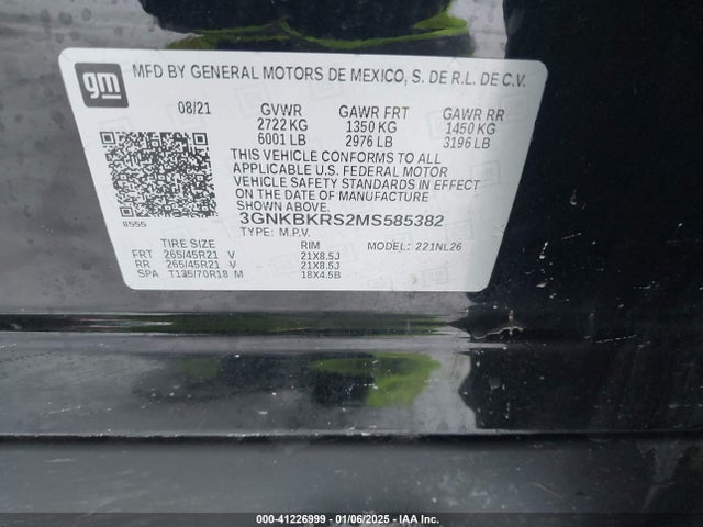 Chevrolet Blazer Awd Rs 2021 3GNKBKRS2MS585382 Image 9