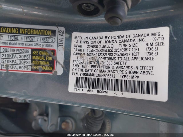 2HKRM4H5XEH605513 Honda CR-V EX