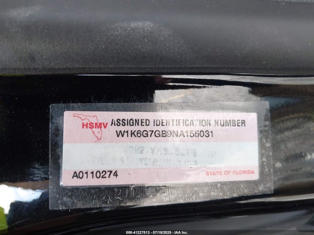 W1K6G7GB9NA155031 Mercedes-Benz m176