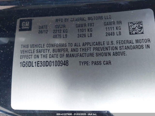 2013 CADILLAC CTS 1G6DL1E30D0100948 Photo 8