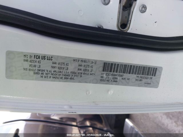 2C3CDXBG8HH505087 Dodge Charger Se Rwd