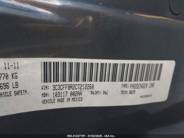 2012 FIAT 500 3C3CFFBR2CT212260 Photo 8