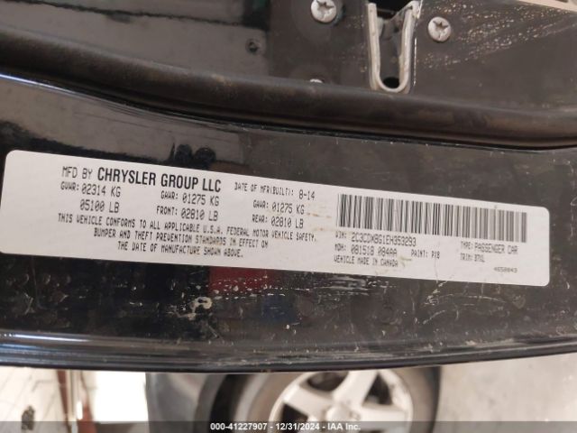 2C3CDXBG1EH353293 Dodge Charger Se