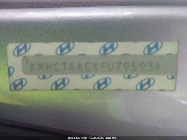 KMHCT4AEXFU795934 Hyundai ACCENT GLS