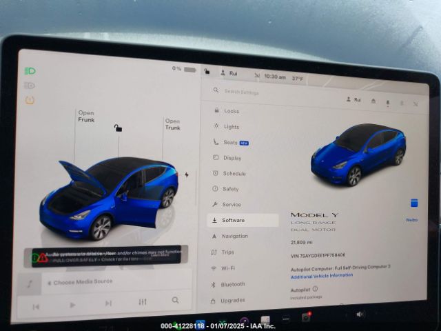 7SAYGDEE1PF758406 Tesla Model Y Awd/long Range Dual Motor All-wheel Drive