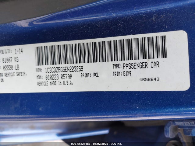 Dodge Avenger R/t 2014 1C3CDZBG5EN223259 Image 9